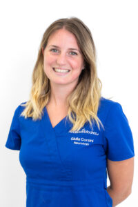 Giulia in uniform - portrait white background